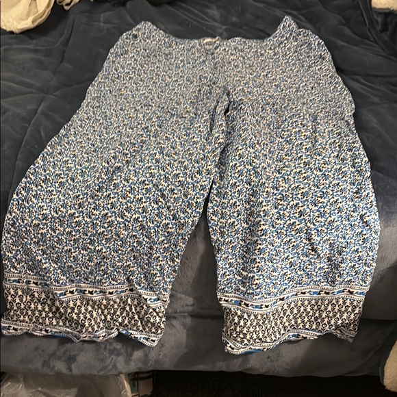 Blue Patterned Pants - Picture 1 of 1